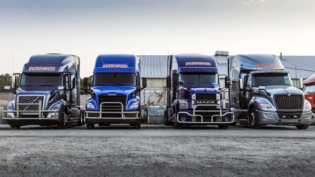 Paragon Freight Inc Volvo truck - OTR dry van carrier Midwest